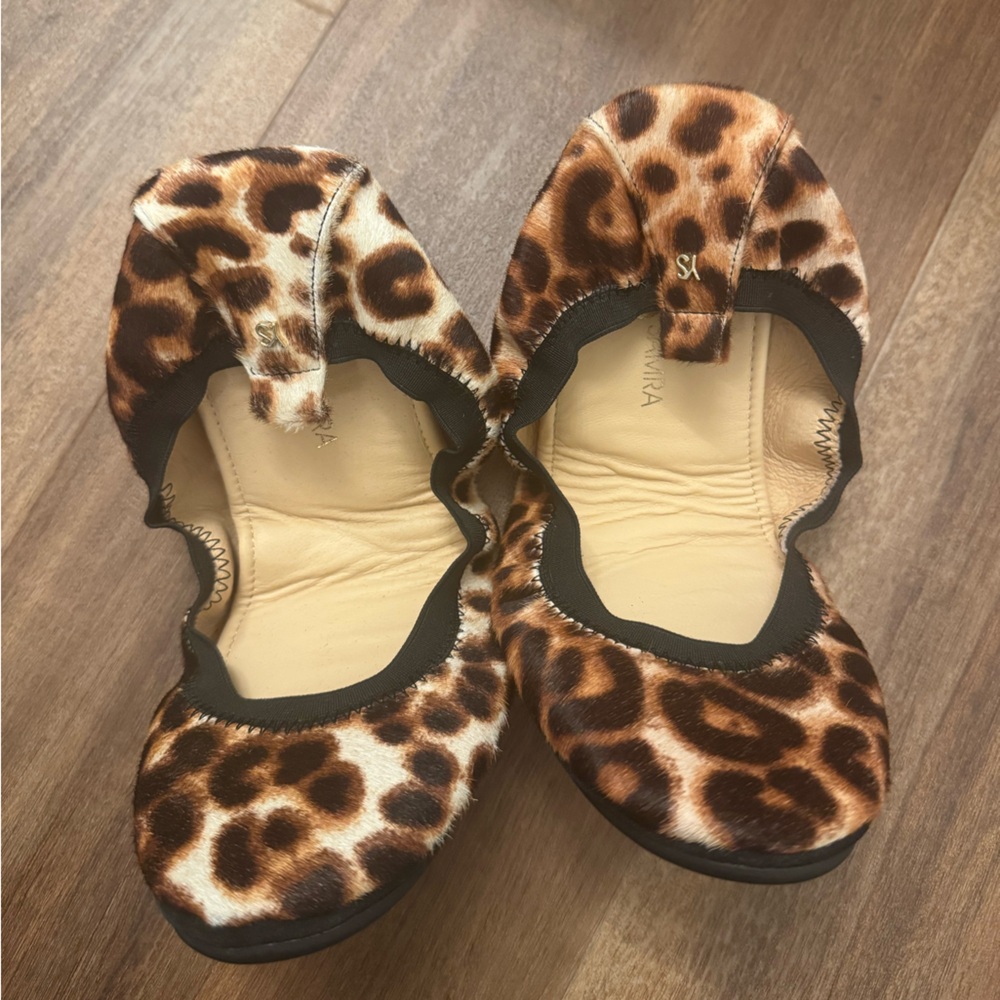 Yosi Samra Leopard Print Flats